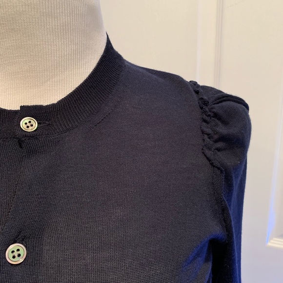 Navy Comme de Garçon cropped cardigan - Picture 2 of 7